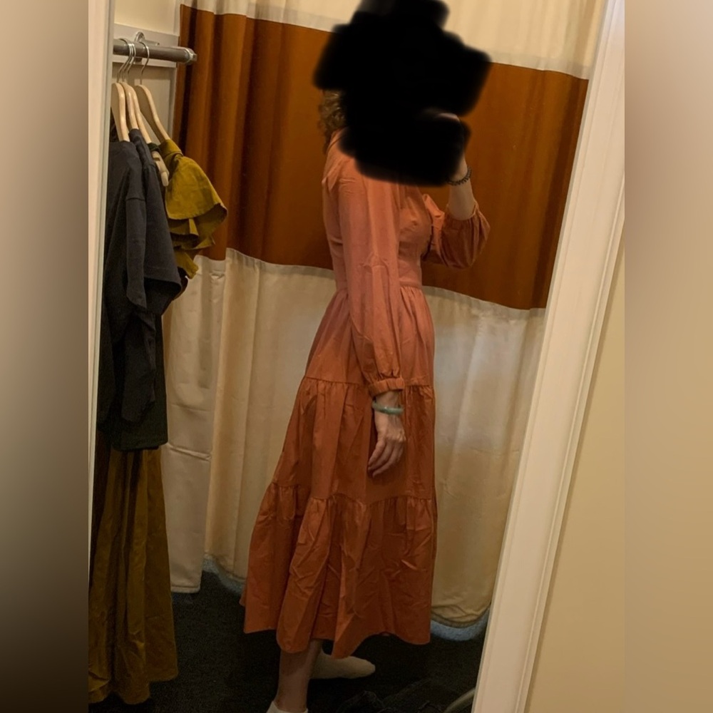 Madewell Pink Tiered Sundress